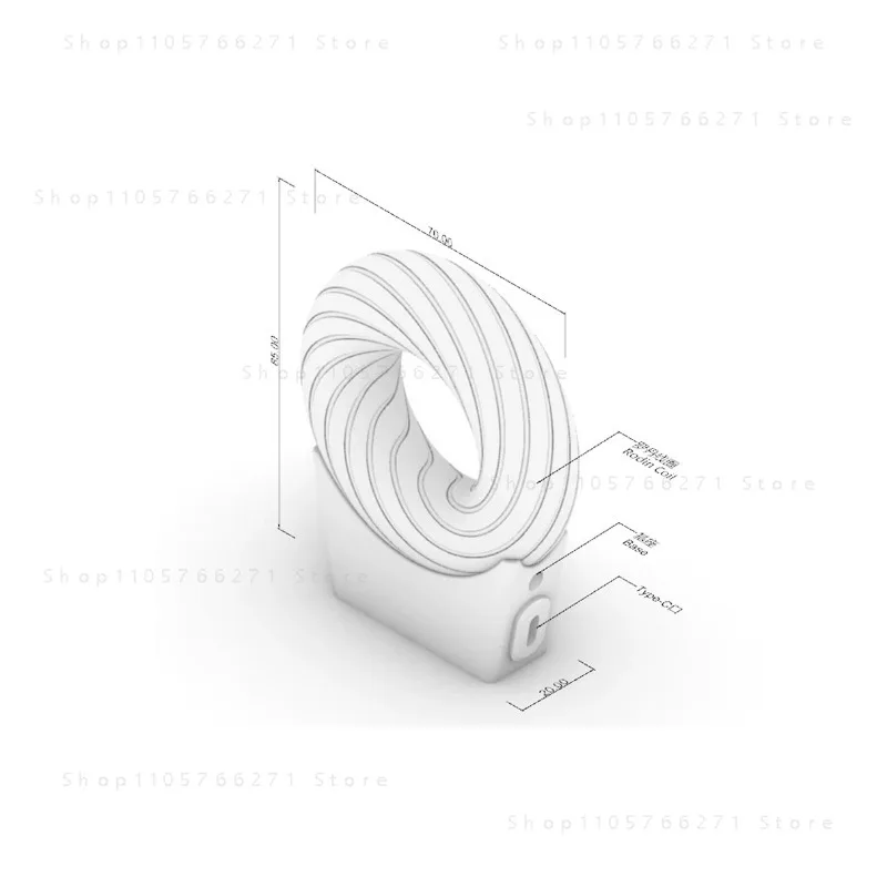Magnetic field generator coil Rodin coil vortex field energy sleep adjustable generator health conditioning