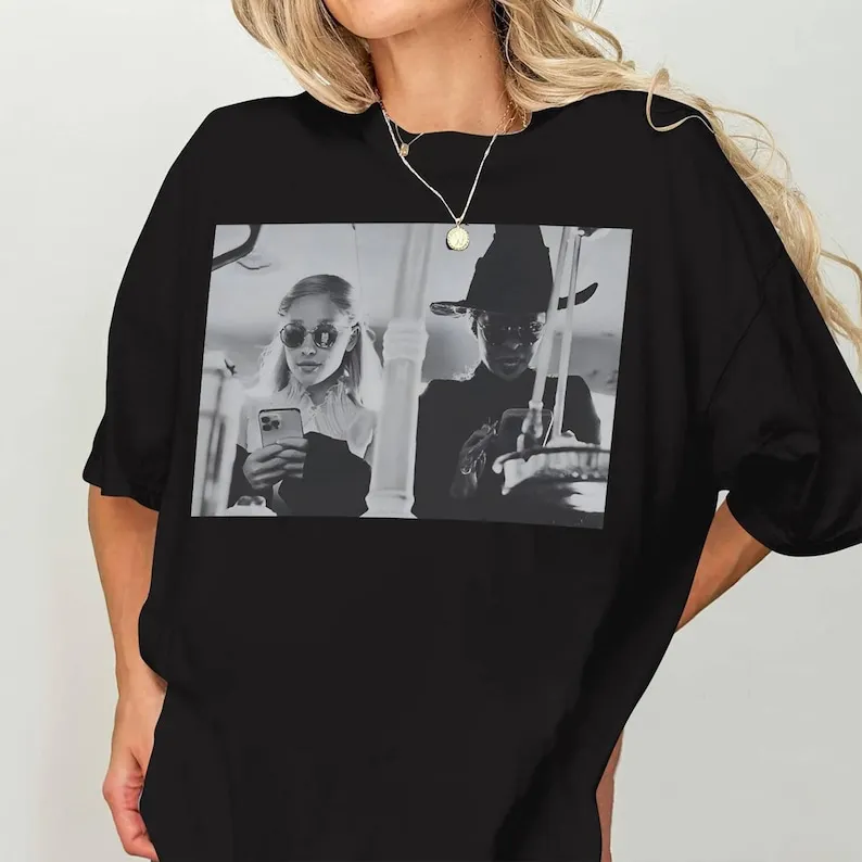 قميص صور ريترو من فيلم الشريرة، تي شيرت موسيقي شريري، Elphaba And Glinda، Glinda The Good، The Wicked Witch، قميص فيلم المعالج #2