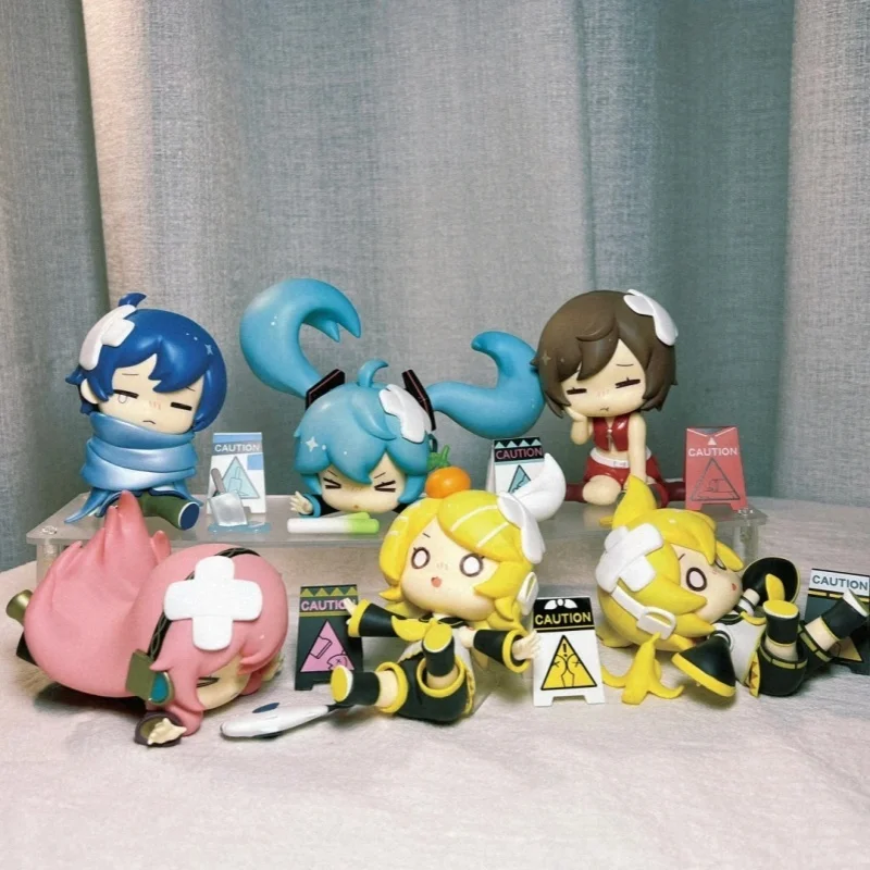 Falling Hatsune Miku Mysterious Box Vocaloid Anime Model Girls Fufu Figure Doll Ornaments Action Figurines Miku Blind Box Gifts