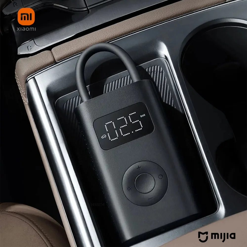 Xiaomi Mini Inflatable Portable Electric Air Compressor, Multitool Inflator, 25_Speed Boost, Type-C LED, Treasure, 150PSI