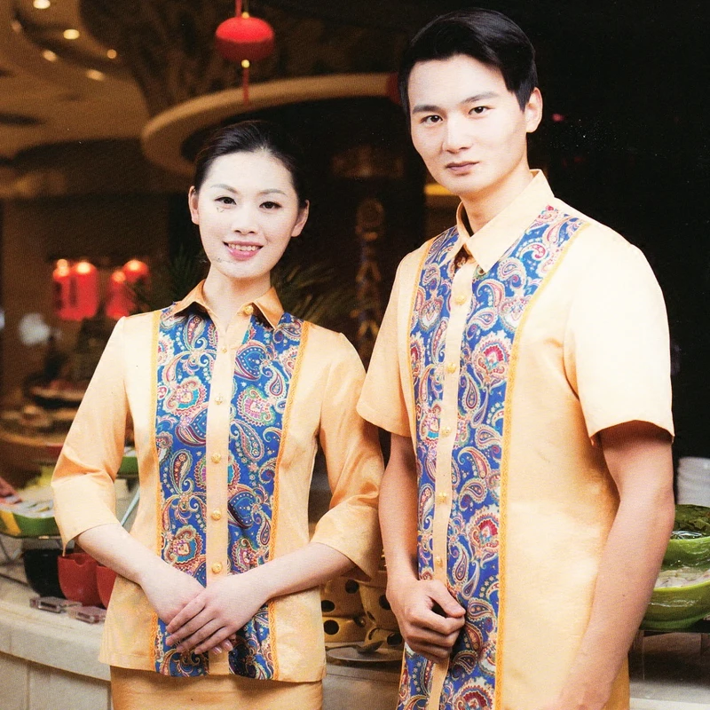 

Hotel Work Clothes Southeast Asia Thai Health Beauty Salon SPA Technician Clothes Thailand Waiter Steward Attendant Workwear Men