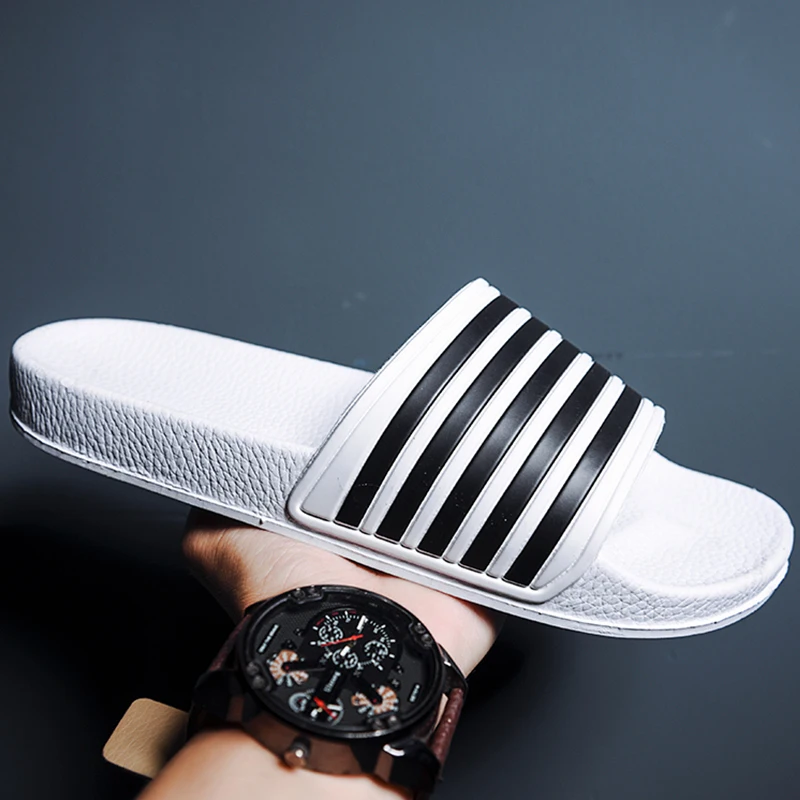 Slippers Men Women Summer High Quality Couples Chunky Soft Mules Slides Beach Shoe Flip Flops Casual Slipper Clogs Family Size