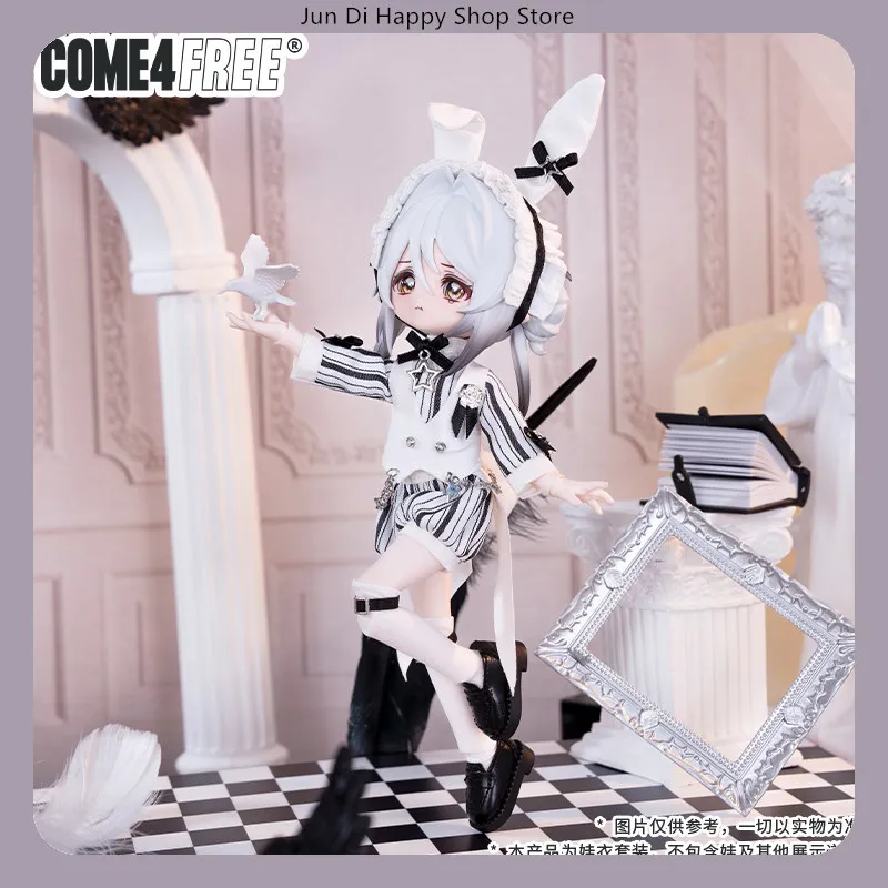 COME4FREE - ملابس فستان الدمية من سلسلة Rabbit Star OB11 12 BJD اليومية