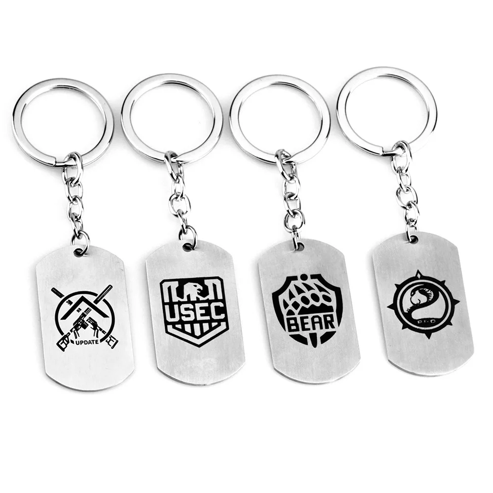 Pendant Keychains Escape From Tarkov Neck Beads Побег из Таркова Keychains Keyring USEC BEAR Scav PMC Therapist Game Accessories