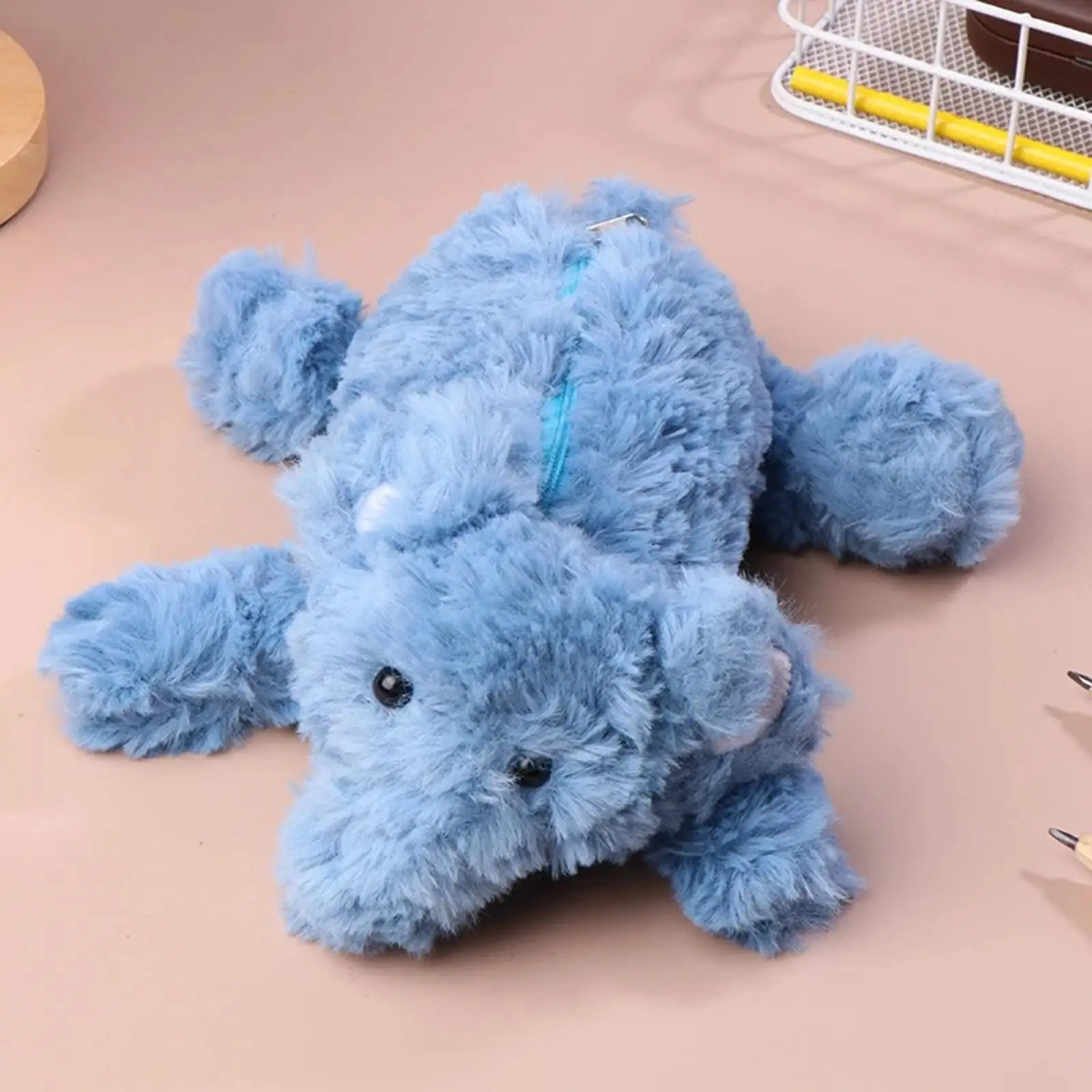 

Plush Elephant Pencil Case Creative Cosmetic Bag Cute Plush Animal Pencil Bag for School Supplies Child Birthday Gift Teens