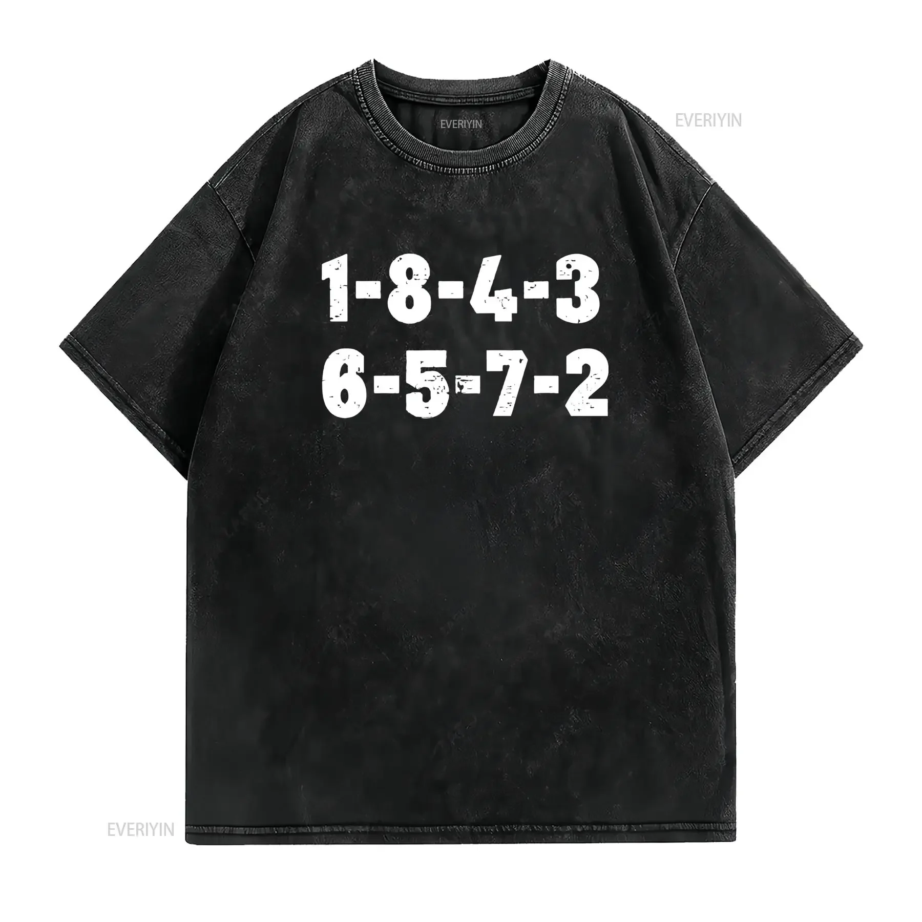 18436572 Firing Order Small Block Engine V8 Big Vintage Men's T Shirt vintage Washed Soft graphic streetwear Unisex Slightly