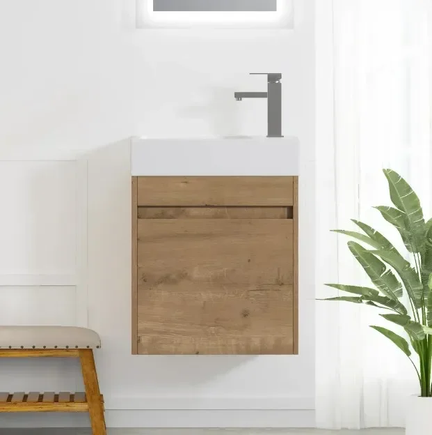 

# Modern 18 Inch Bathroom Vanity With Single Sink And Soft Close Doors Cheap Single Vanity For Small Bathroom #