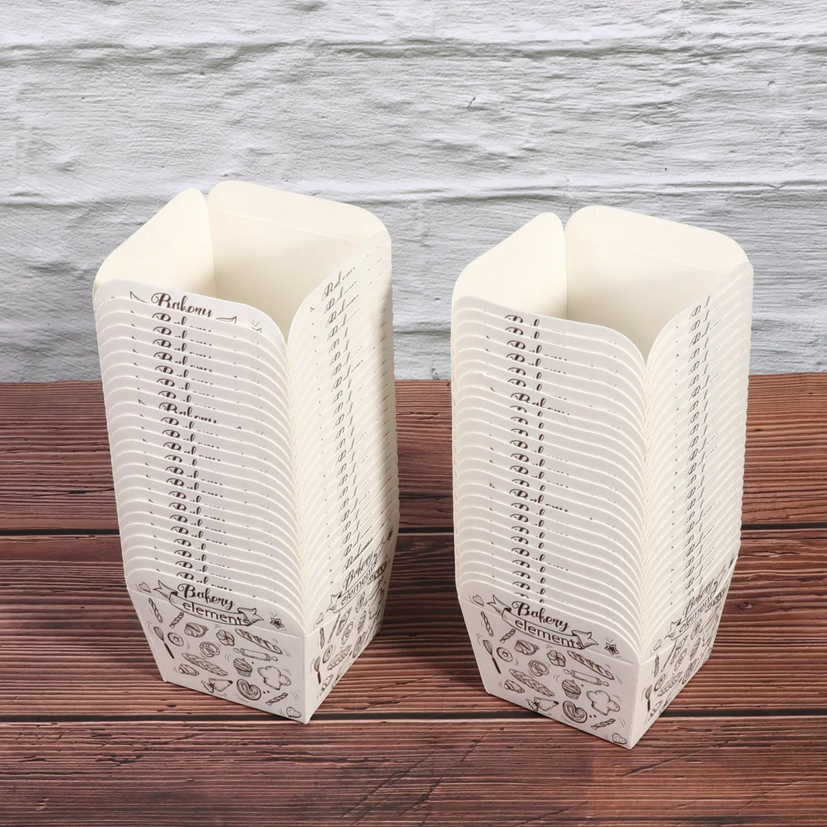 

100Pcs Biodegradable Disposable Paper Cake Cups Mini Cupcake Wrappers Food-Grade for Dessert Shops Concession Stands