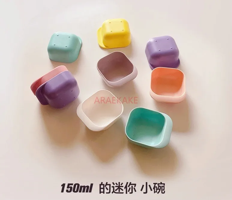 Food grade candy color mini supplementary food subpackage small bowl of fruit Dim sum bowl dipping bowl 150ml