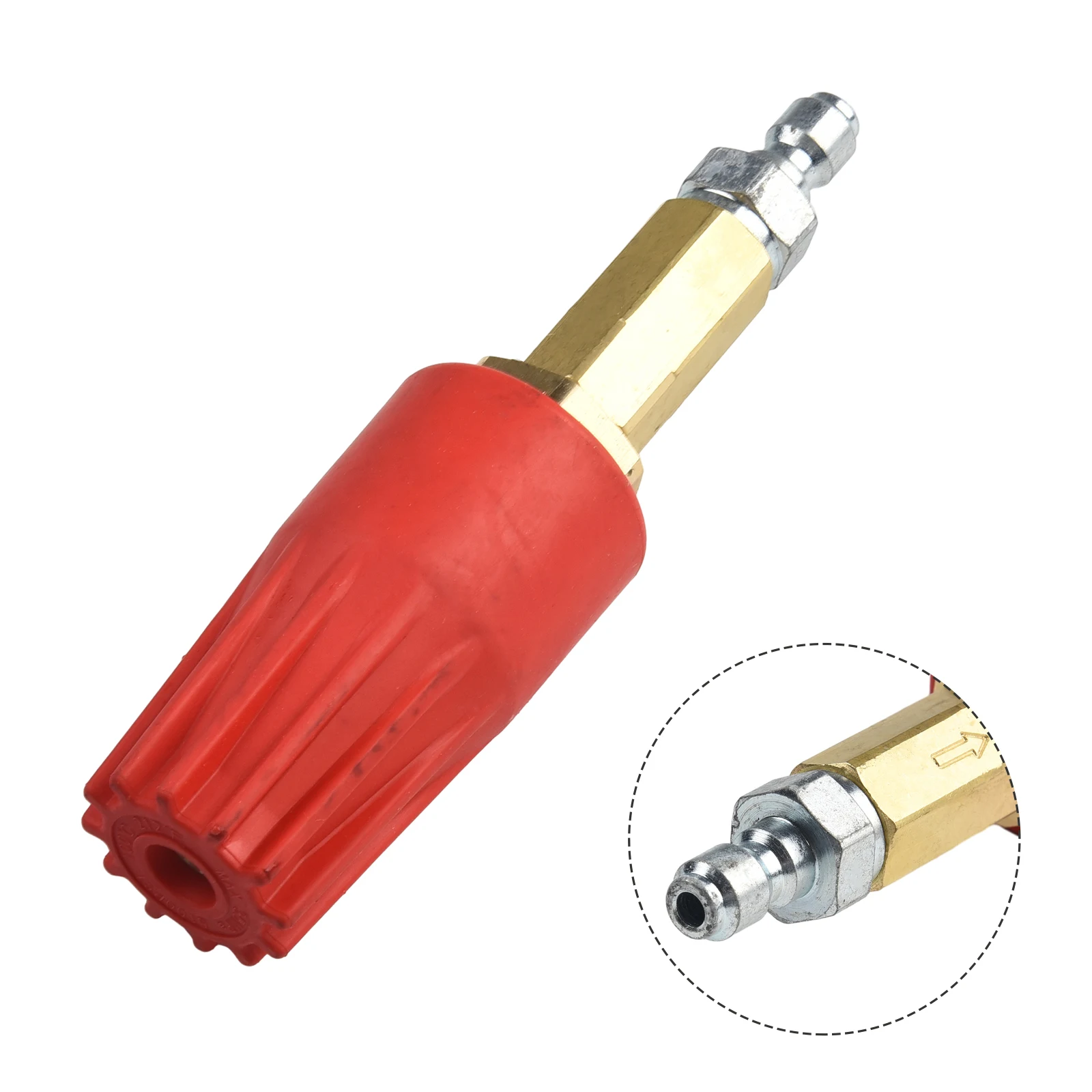 

Removing Tough Dirt 1/4 Male Quick Connect Rotating Nozzle Pressure Washer Red Water Flow Cleaning Pressure Washer