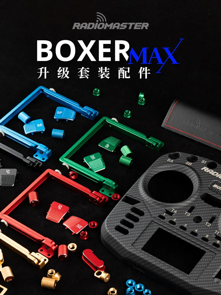 

Комплект для модернизации RadioMaster Boxer CNC: металлические кнопки, рукоятка, корпус из карбона, аксессуары для модификации RC-передатчика
