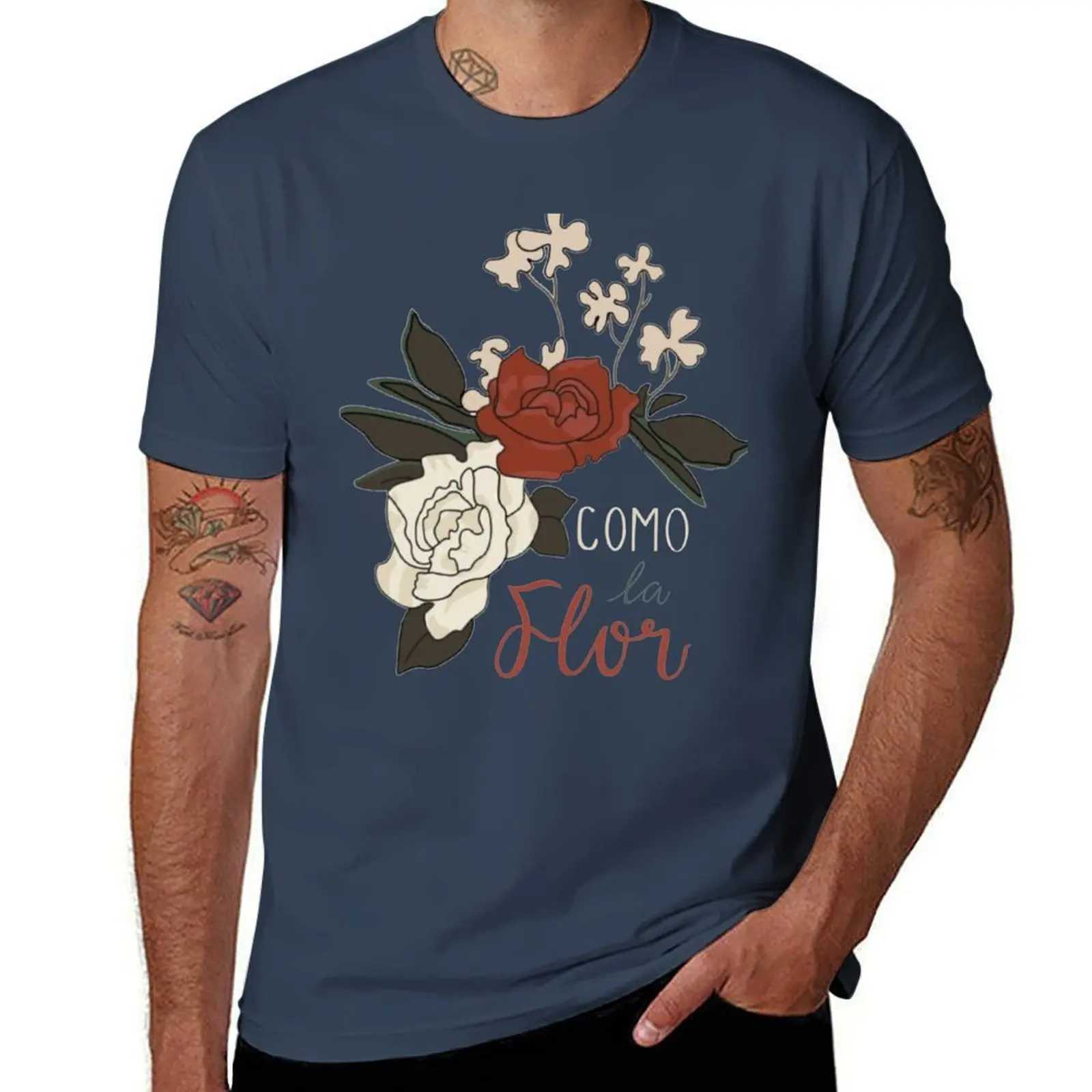 As the flower T-Shirt Breathable Sportswear T-Shirt for Men