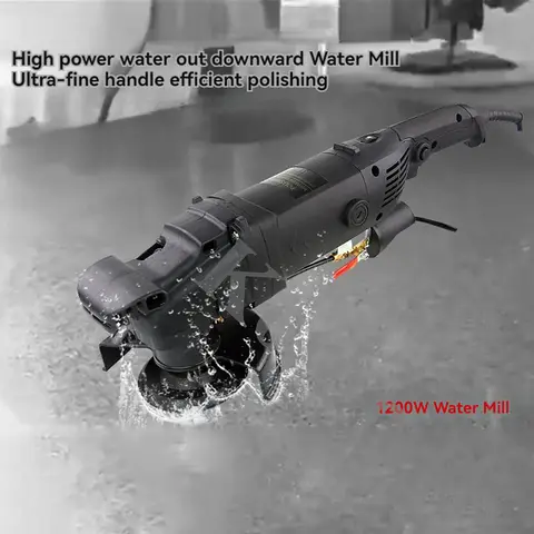 1200w läckageskydd stenpolermaskin elektrisk marmor granit våt stenpolermaskin kvarn slipmaskin vattenkvarn 6 best sales marmorpoleringsmaskin - №2