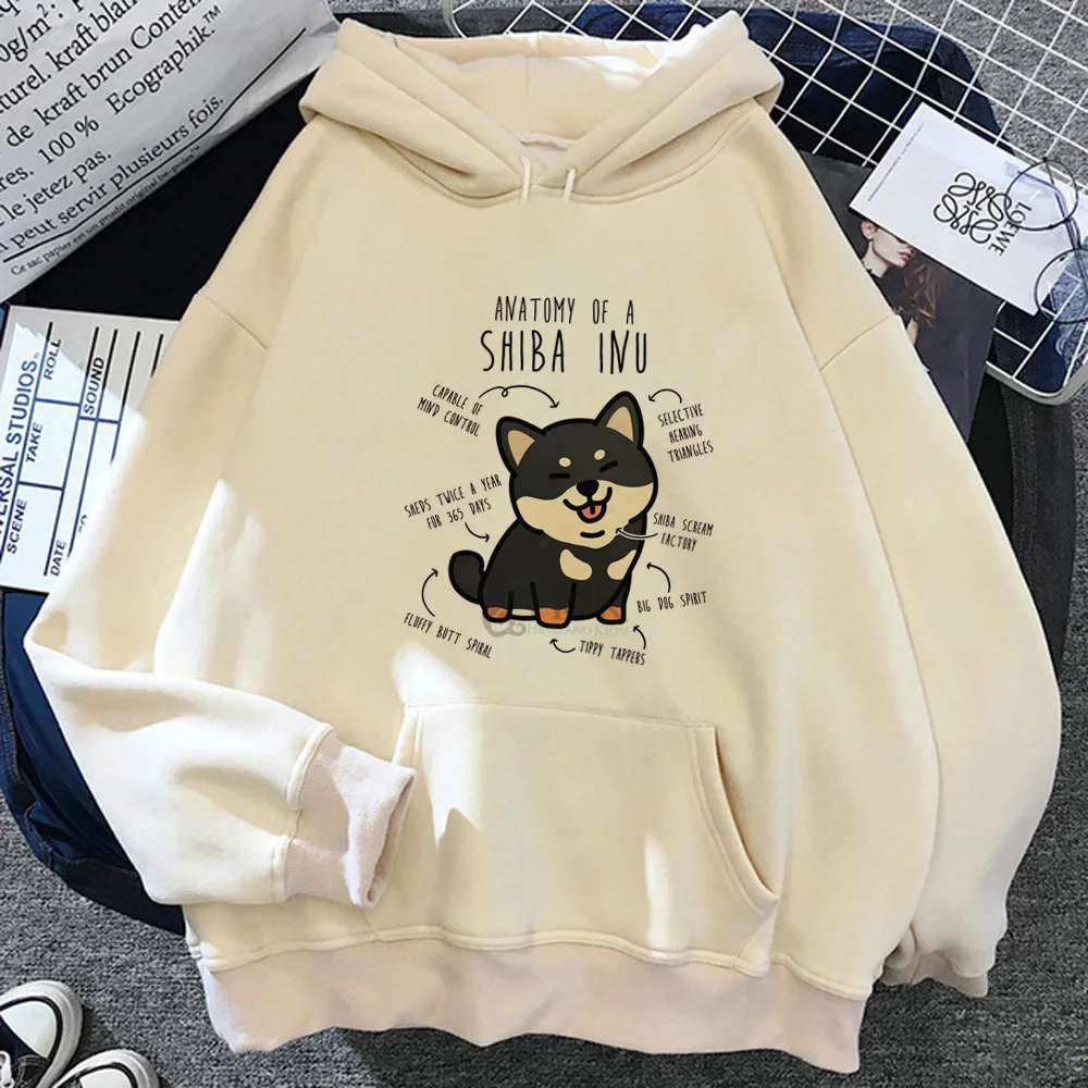 

Shiba Inu hoodies women y2k aesthetic streetwear long sleeve top aesthetic sweatshirts hoddies female Kawaii pulls