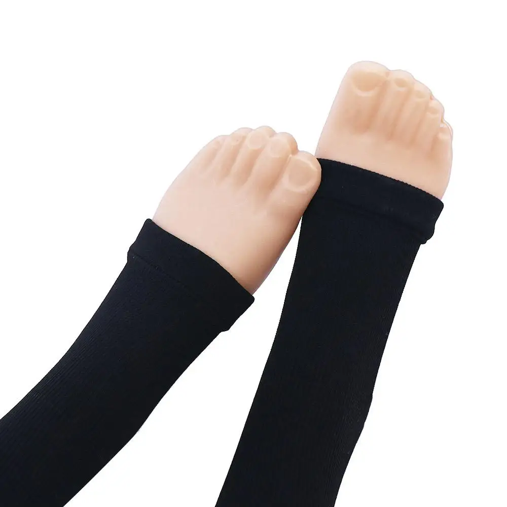 Open Toe Knee-High Compression Stockings Varicose Veins Stocking Compression Brace Wrap Shaping for Women Men 18-21mm