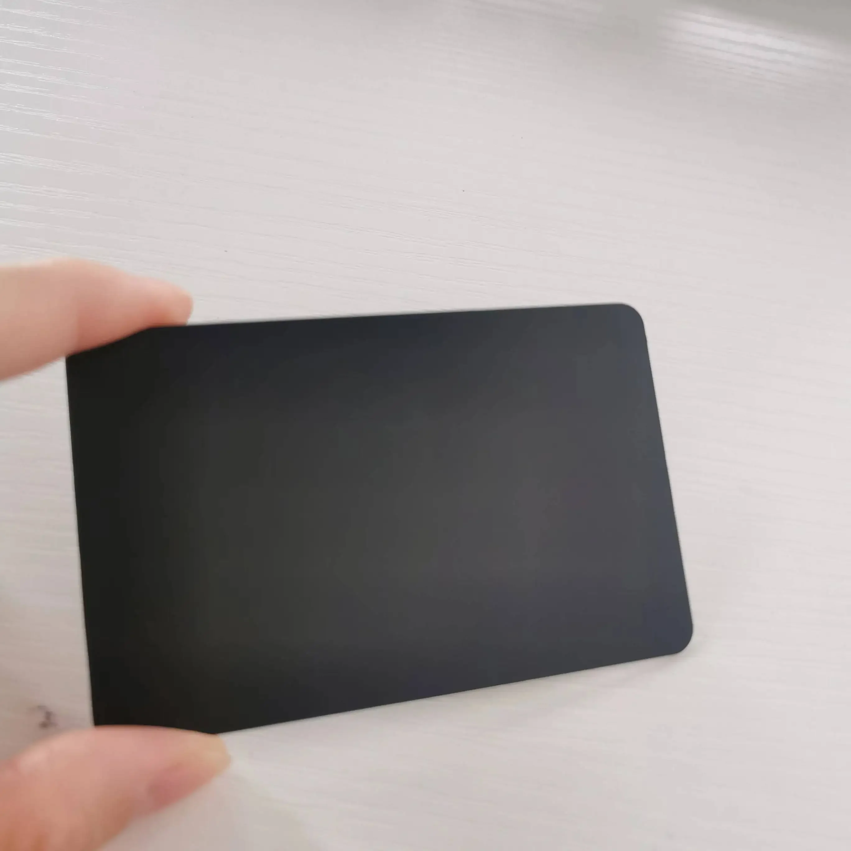 بطاقة عمل معدنية بسمك 0.8 مم، بطاقة عمل مؤكسدة من الفولاذ المقاوم للصدأ مع حجم بطاقة الائتمان