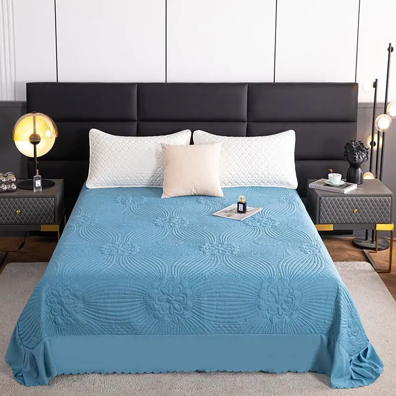 

New Mint Mosquito Repellent Bed Cover Small Fragrance Four Seasons Universal Blanket Solid Color Bed Skirt 1.5m 1.8m Thick Sheet