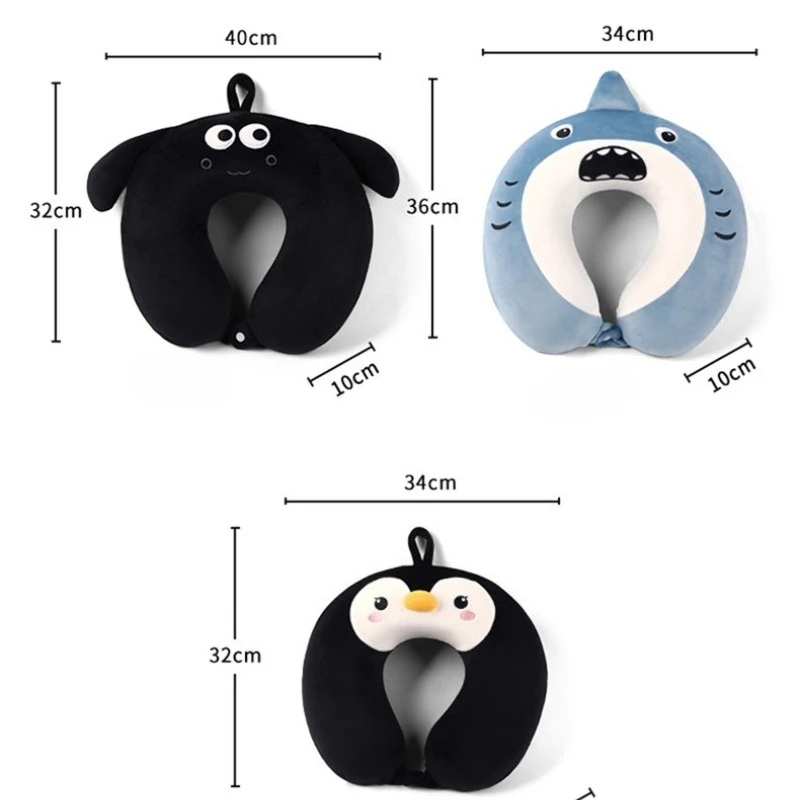 وسادة على شكل حرف U من القطن البولي بروبيلين الكرتوني، وسادة قيلولة للمكتب، للسفر في الهواء الطلق، وسادة محمولة فائقة النعومة للرقبة #6