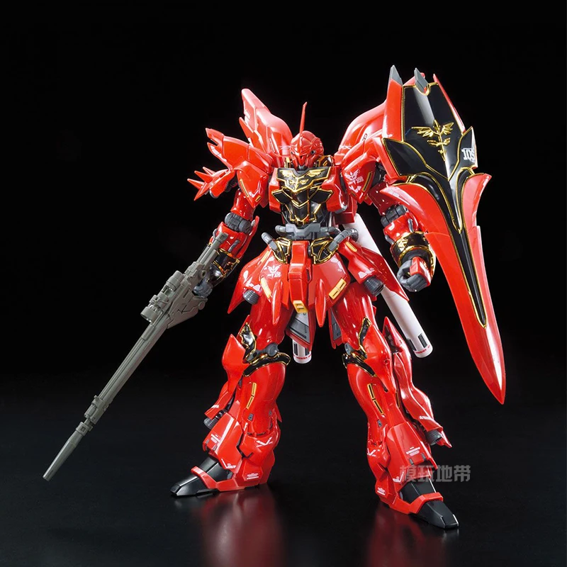 Bandai Gundam Model Kit Anime Figure RG 1/144 MSN-06S Sinanju Gundam Genuine Gunpla Anime Action Figure Toys for Children