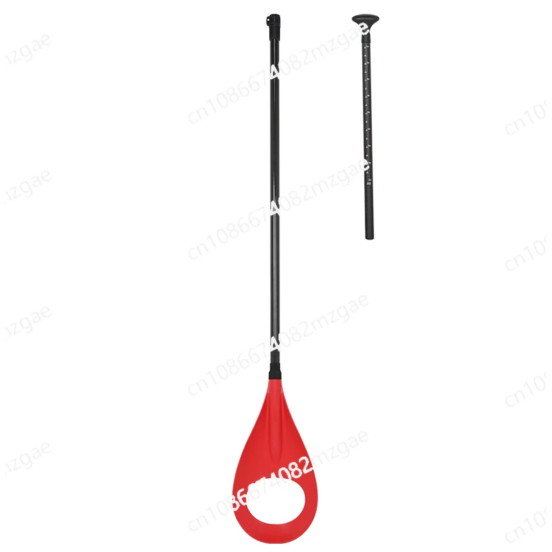 Plastic Blade Red Carbon Paddle Shaft Lightweight Inflatable Stand Up Paddle Boarding Polo Paddle SUP