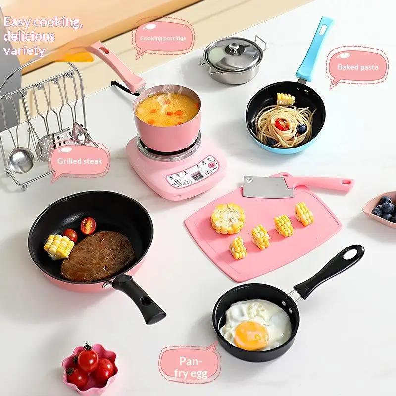 Omelette Pan Portable Mini Nonstick Cast Iron Skillet Handle Induction Gas Cooktops Breakfast Pot