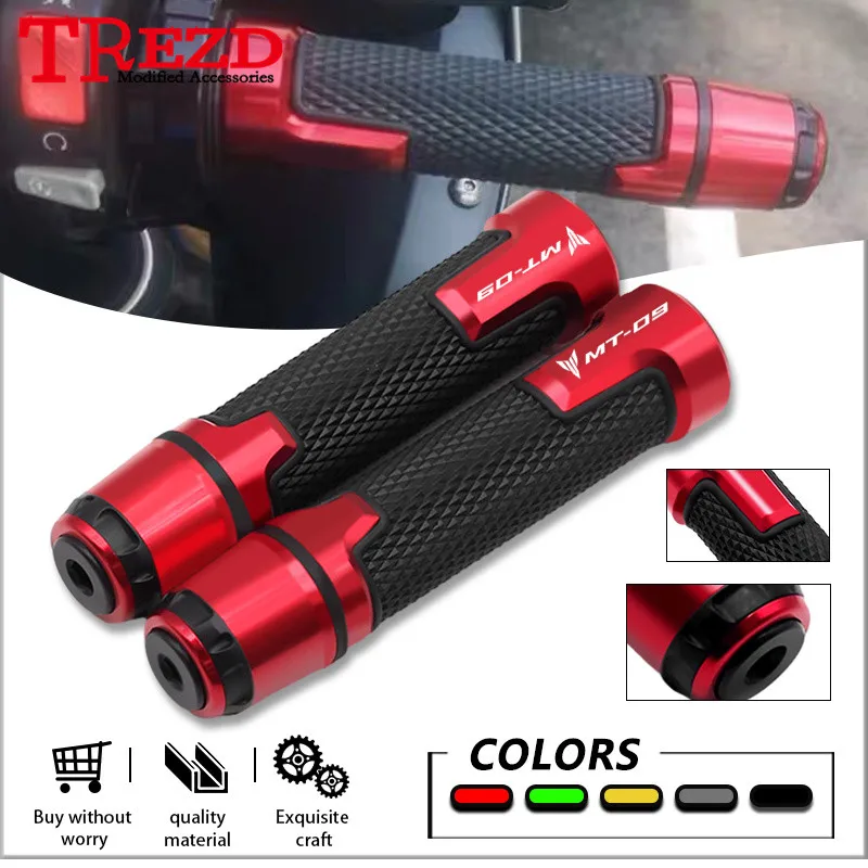 

New Motorcycle CNC Rubber Handlebar Hand Grips For MT-07 MT-09 MT 07 09 Anti-Slip Universal Handle Bars Accessories mt07 mt09