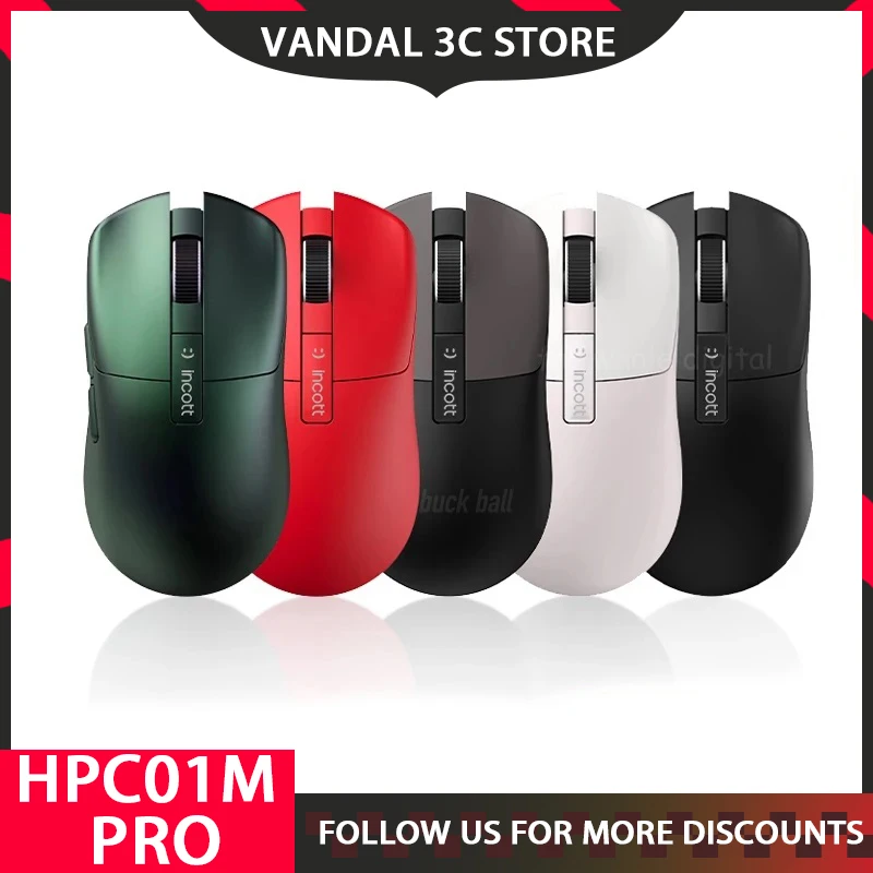 

Ironcat Hpc01mpro 4k Wireless Gaming Mouse Lightweight Hot Swappable 3395 Rechargeable Mouse For Pc Keyboard
