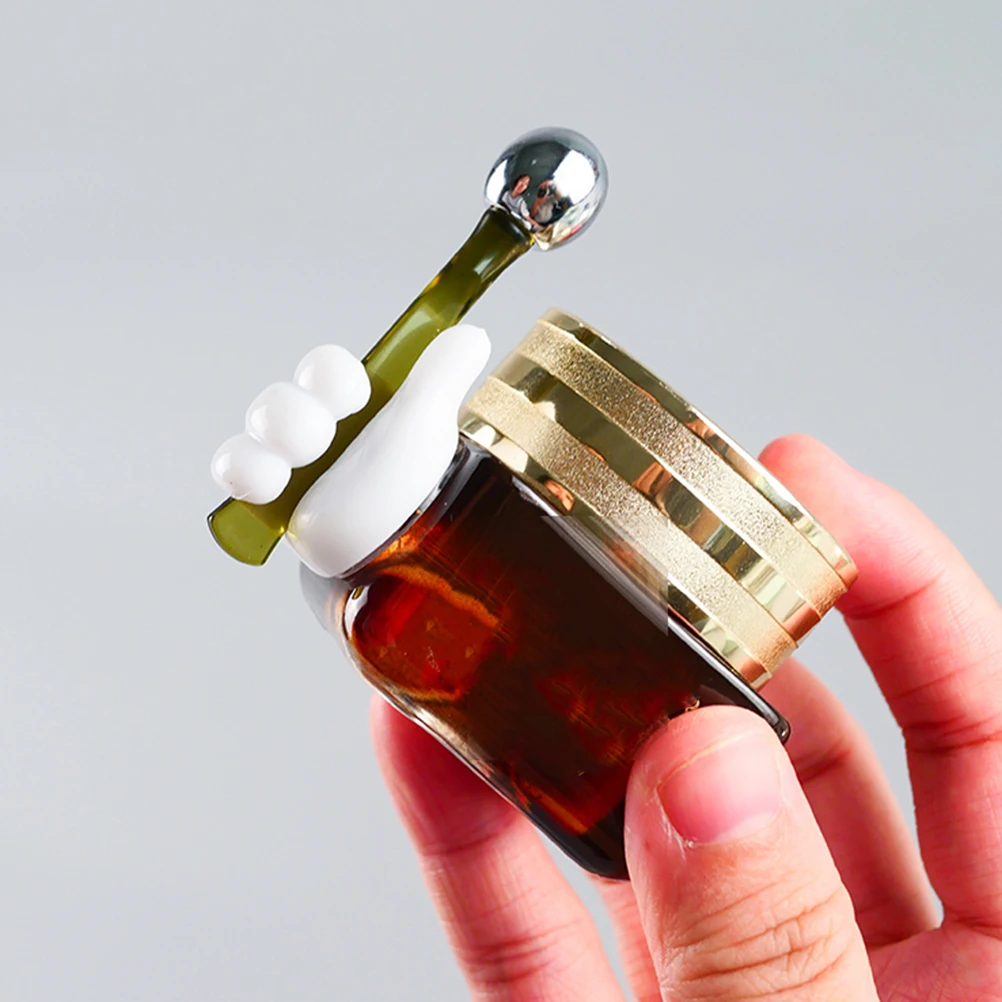 

2Pcs Facial Spatula Mini Spoon for Cream Dispensing Hygienic Skincare Tool for Face Mask Serum Lotion Daily Beauty