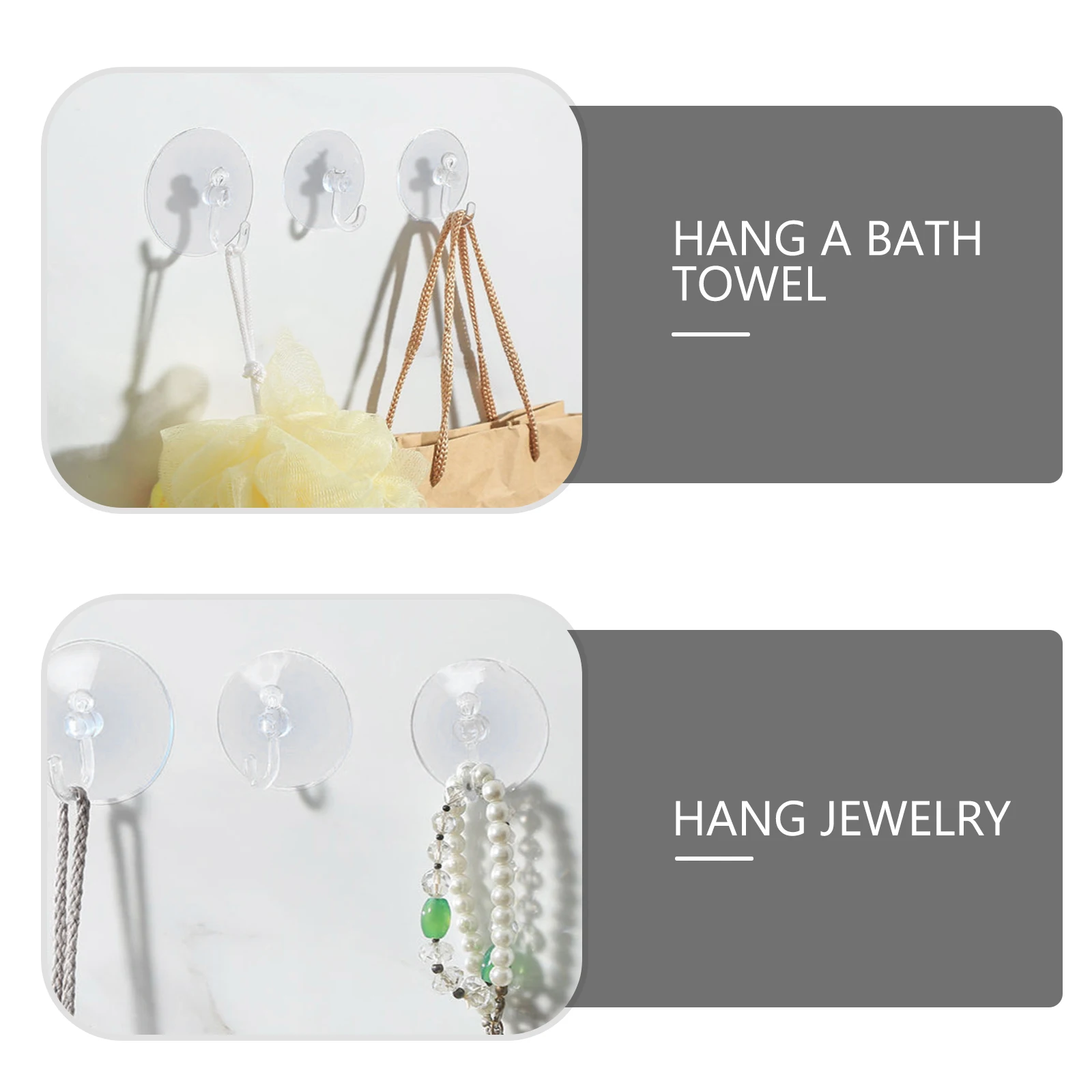 

100pcs Cup Multi-Purpose Wall Home Hanging Reusable Bathroom Hangers Kitchen Utensil Suction Cups Wall Hangers Shower Suction