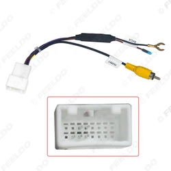 FEELDO Car Radio Audio Parking Rear Camera Video Plug Converter Cable For Hyundai KIA Parking Reverse Wire Adapter