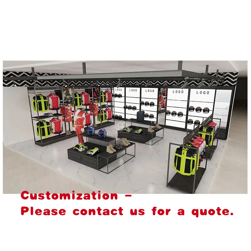 

custom.Motorcycle Shop Display Rack Shop Fitting Helmet Display Shelves Motorcycle Showroom Stands