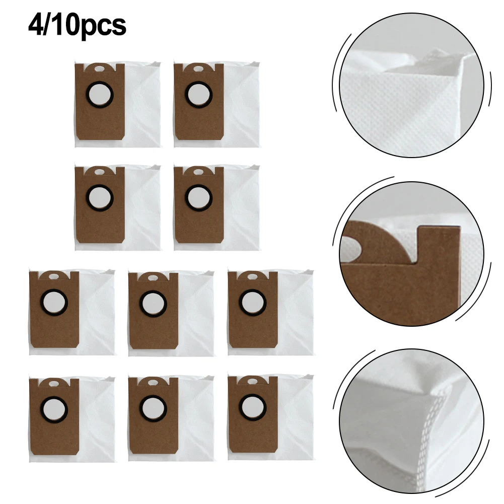 10/4 Pcs Dust Bags Collector For Kyvol R9 Sweeping Robot Vacuum Cleaner Replacement Spare Parts Reusable Accessories