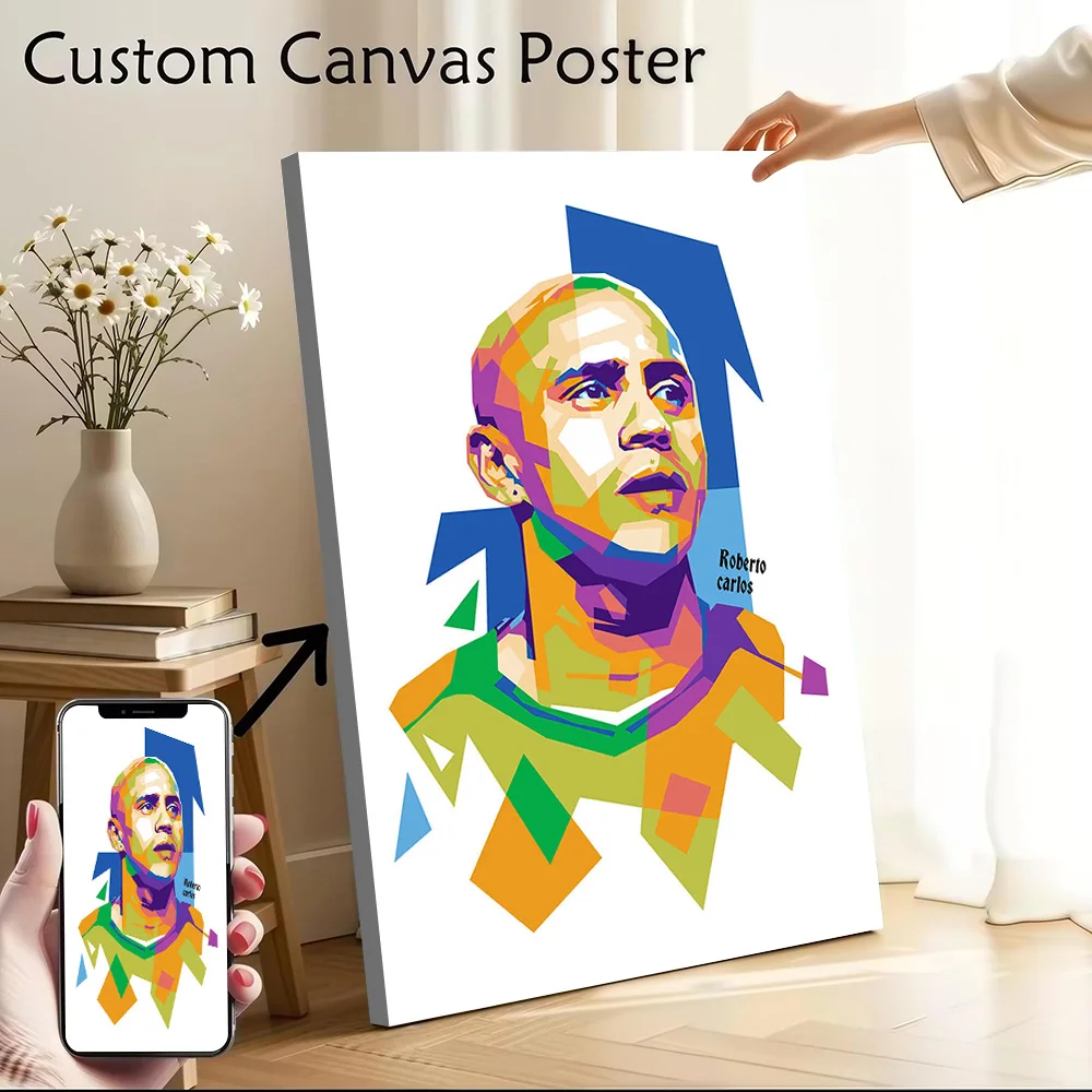 Roberto Carlos Wpap Printed Canvas Poster Custom Pictures Wall Art Canvas Painting for Wand Deko Room Decorations Decoration