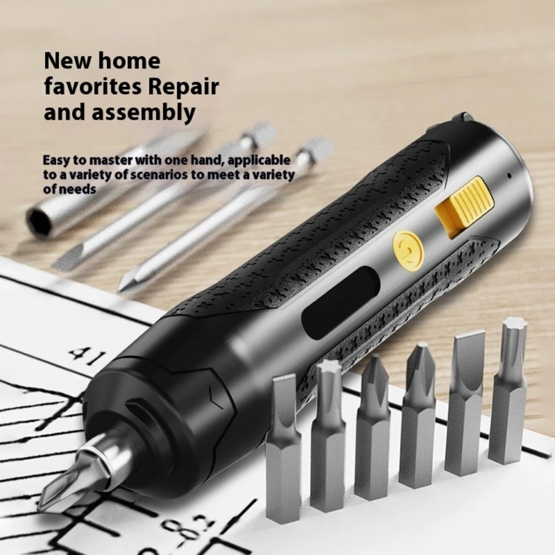 46 in 1 Electric Screwdriver Adjustable 3.7V USB C Rechargeable Removable B03E