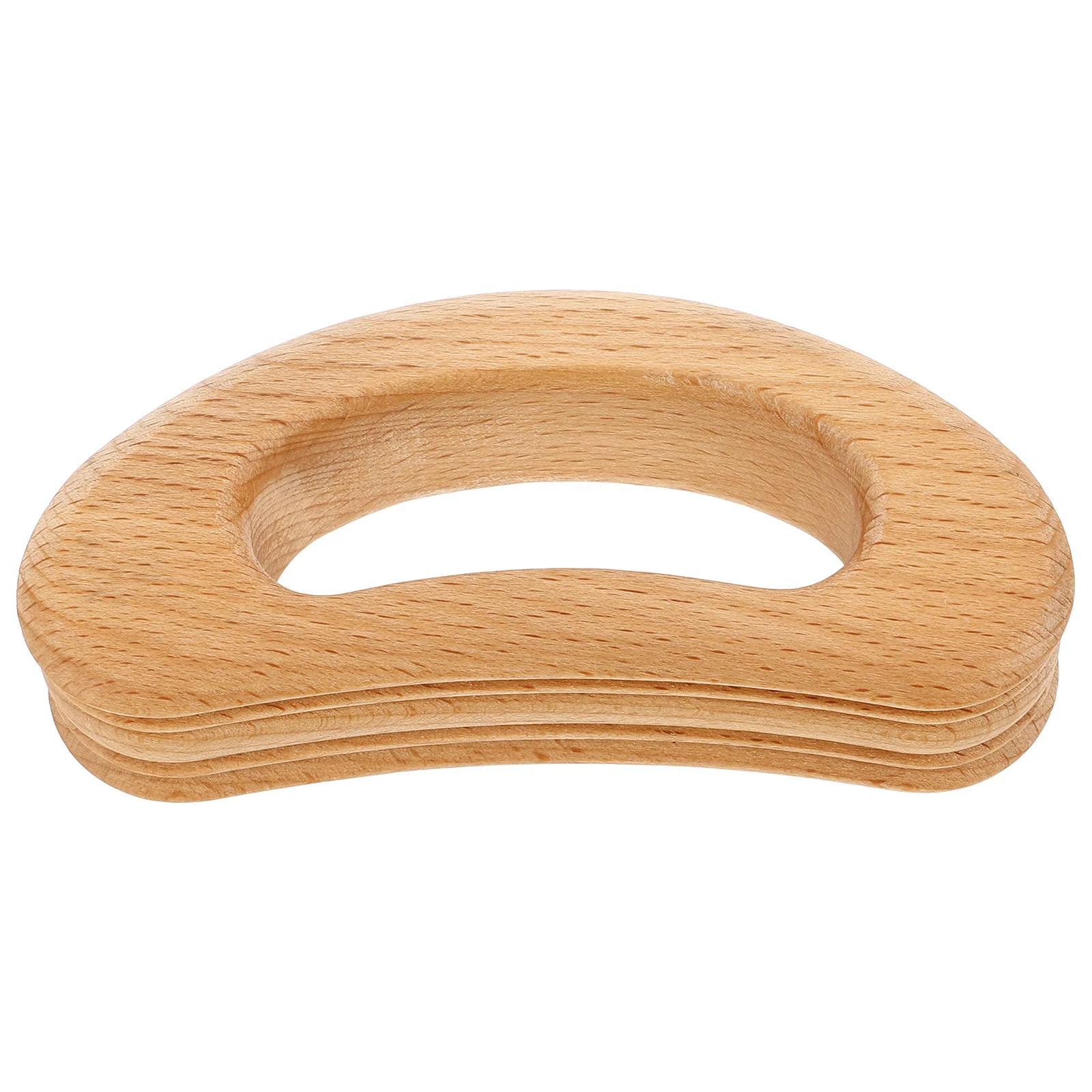 Deep Groove Wood Massager Handheld Neck Shoulder Back Massage Tool for Muscle Fatigue Relief Portable Wooden Massaging Tool