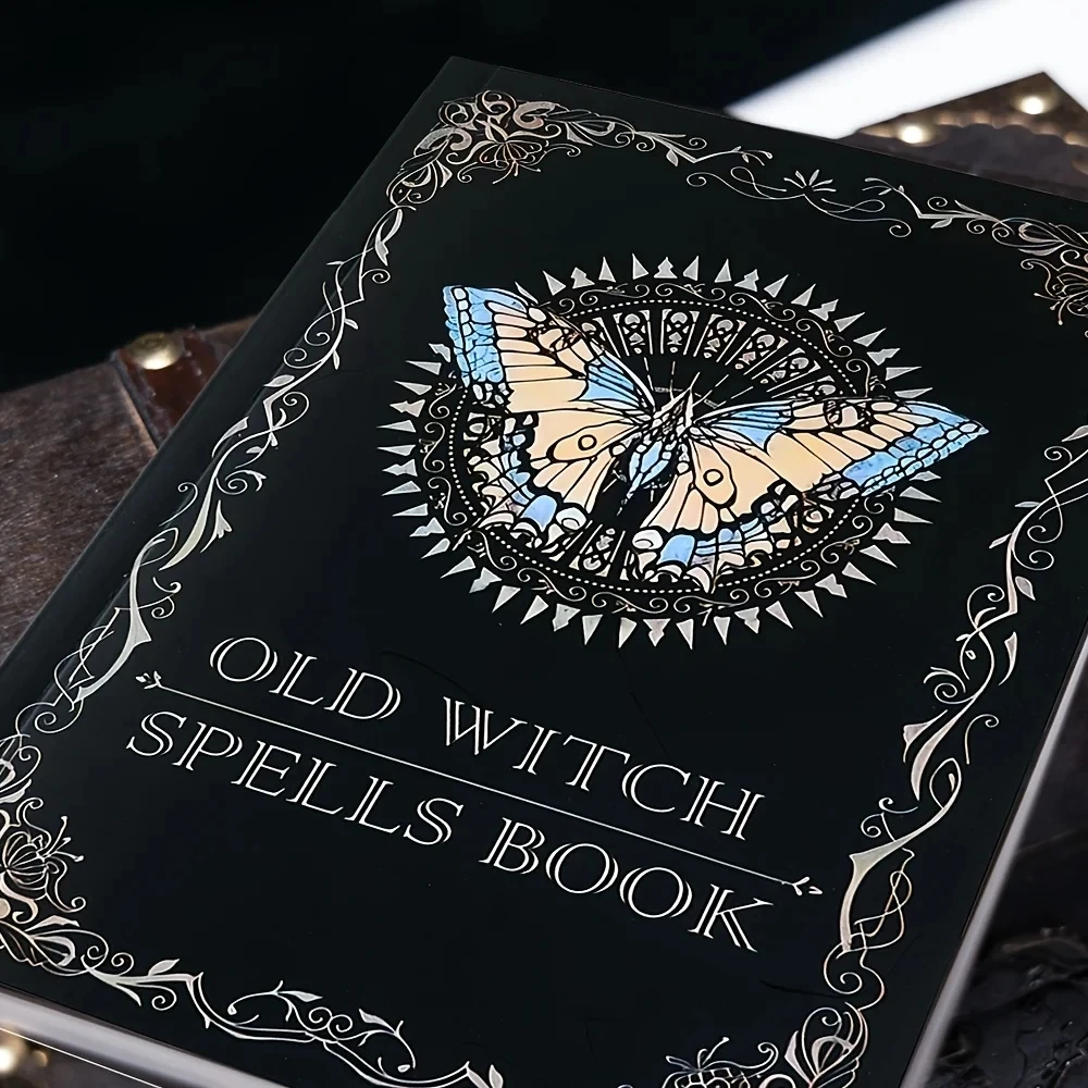 

Old Witch Spells Book - Essential Tool for Witches & Wizard Beginners, Perfect for Birthdays, Easter, Christmas, Halloween Gift
