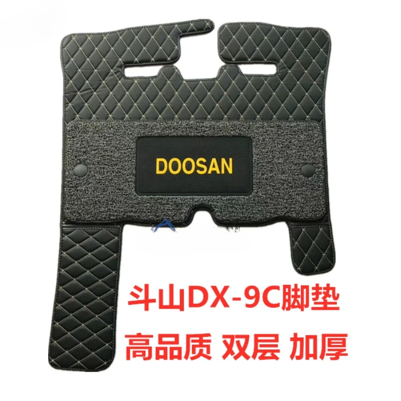 Rubber floor mats for cab of DX75-9/150/220/225/260-9C Doosan excavator parts daewoo