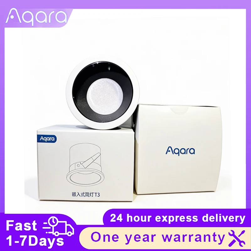 

Aqara Angle 15°24°36°80° Smart T3 Spotlight Downlight Work with HomeKit Optional Beam Zigbee Dimmable Round Light Adaptive Light