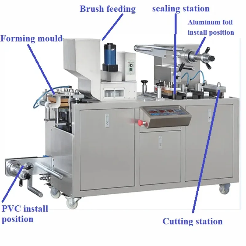 Fully Automatic Tablet Small Blister Packing Machine For Tablet