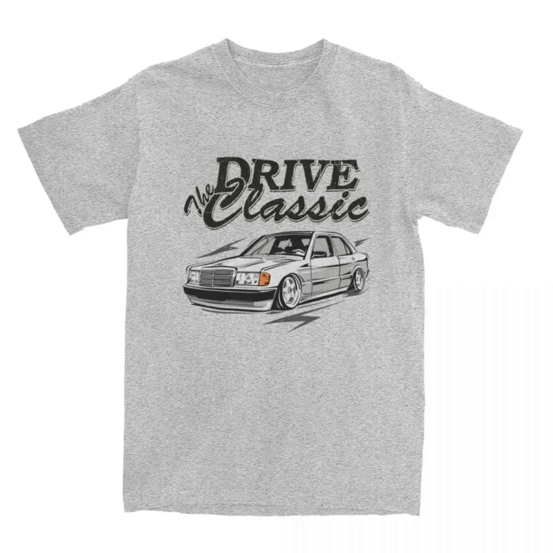 

Awesome W201 Drive The Classic Car T Shirts Men Women Crew Neck Cotton 190E Vintage Cars Short Sleeve T shirt Large Size Tshirt