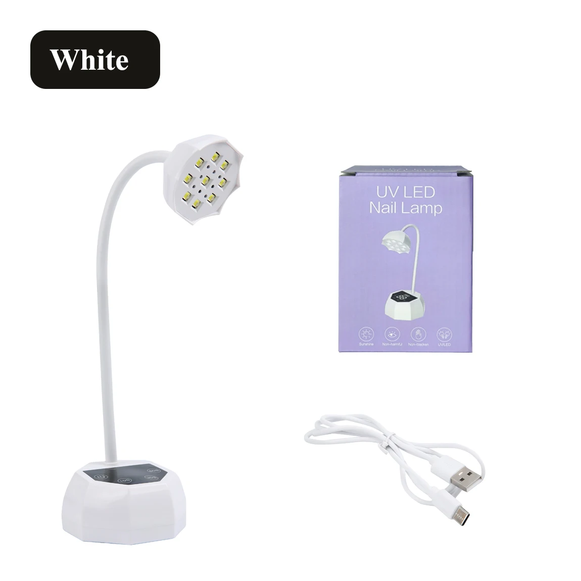 Rechargeable Nail Lamp UV LED Nail Dryer Auto Sensing Touch Control Nail Lamps Fast Drying Nail Light Nail Tools