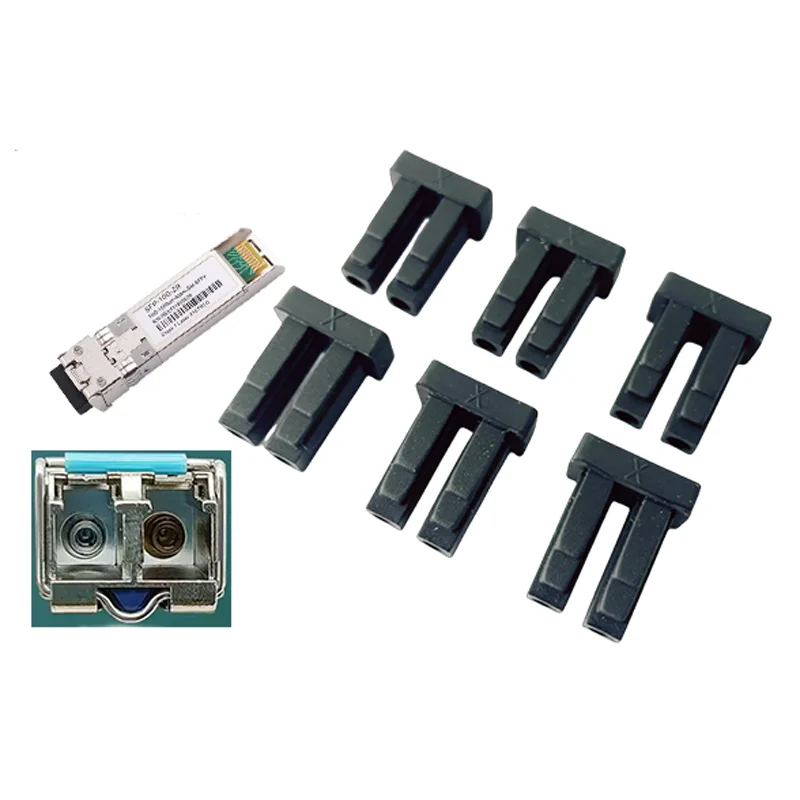 SFP Fiber Module Shield Dust Plug Dust Cap QSFP Module Plug Soft Rubber Cover