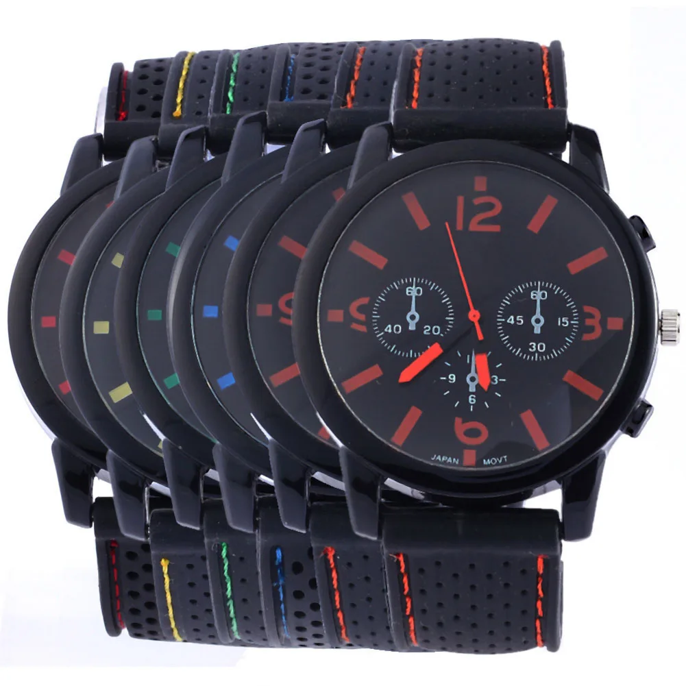 Fashion Mens Hip Hop Watches For Men Retro Big Dial Quartz Wrist Watch Male Casu breathable Watch Reloj Hombre