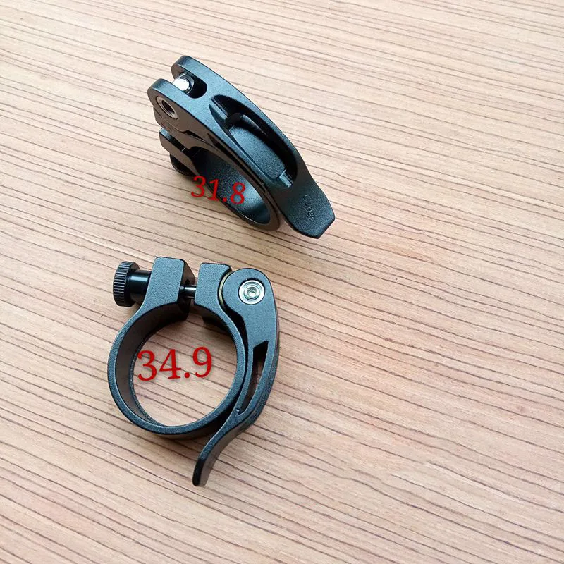 Aluminum Alloy Mountain Bike Color Seat Post Clamp Road Bike Quick Release Tube Clamp Bicycle Folding Bike Seat Tube Accessories