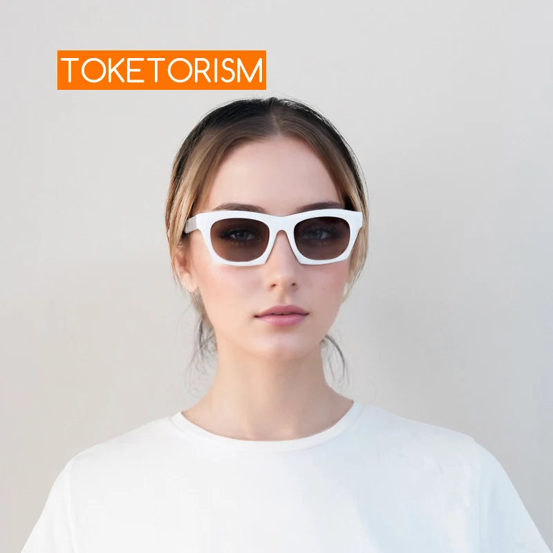 Toketorism Stylish Women's Sunglasses UV400 Outdoors Square Gradient Sun Glasses 19098