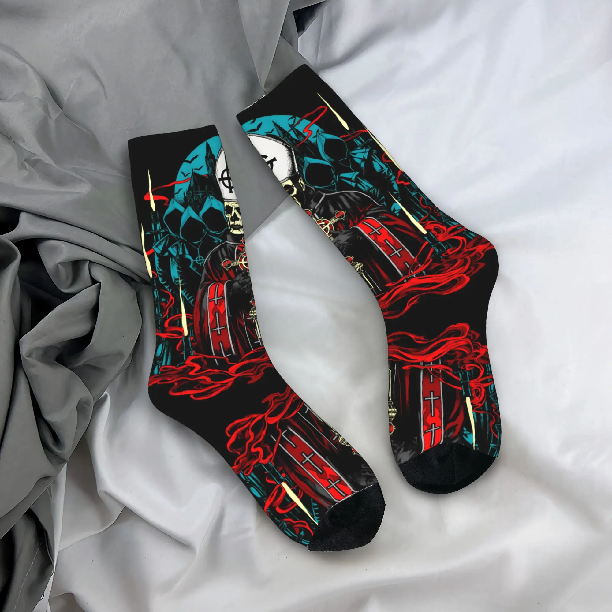 Benutzerdefinierte G-Ghosts Heavy Metal Band Männer Frauen Crew Socken Unisex Neuheit Vintage Frühling Sommer Herbst Winter Kleid Socken