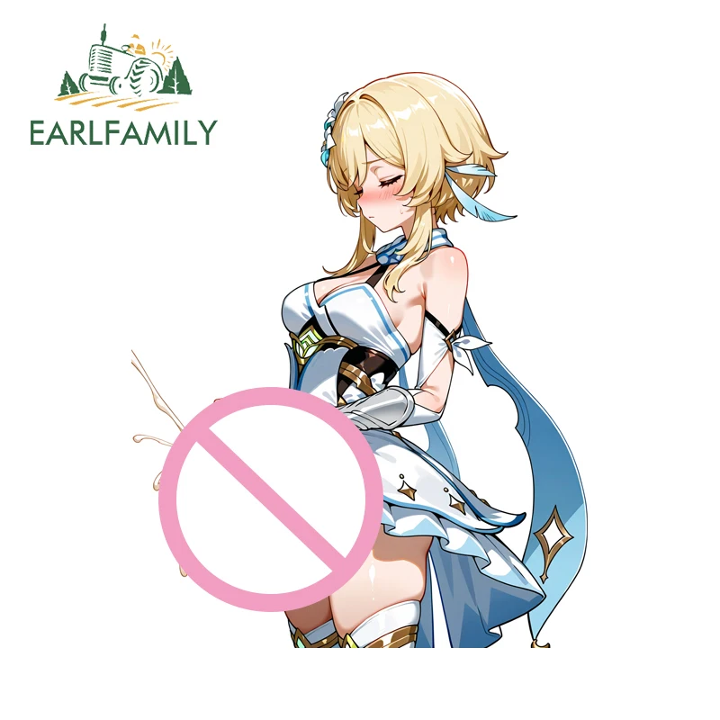 EARLFAMILY Futanari Nun ملصق سيارة تظهر الخصوصية أنيمي مقاوم للماء بسيط قافلة ويندوز ملصق مائي مسلية مكيف الهواء ديكور #6