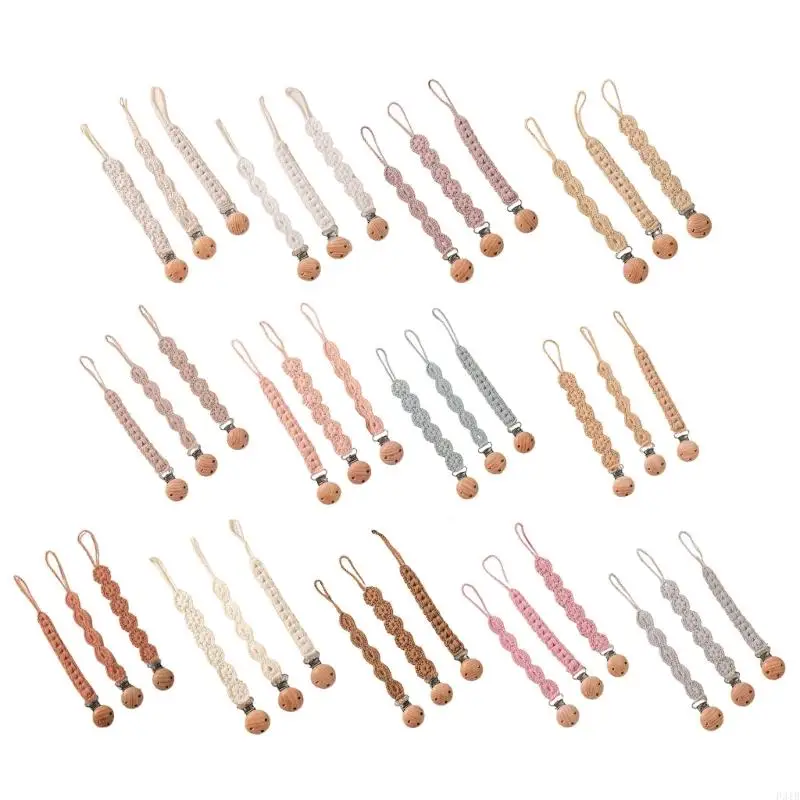 

3pcs Baby Soother Chain Chain Match Pacifier Holder для малышей для новорожденных.