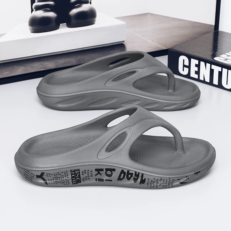 Chanclas clásicas para hombre, zapatillas informales antideslizantes resistentes al desgaste, diseño que combina con todo, ligeras, nuevas