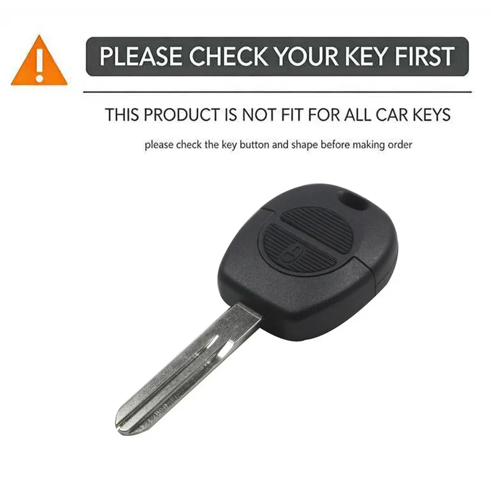 Silicone Remote Key Shell 2 Buttons For NISSAN Pulsar Patrol Primera Xtrail Terrano Almera Micra Fob Key Case